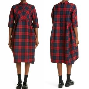 Tricot COMME des GARÇONS Check Babydoll Dress Size Medium M